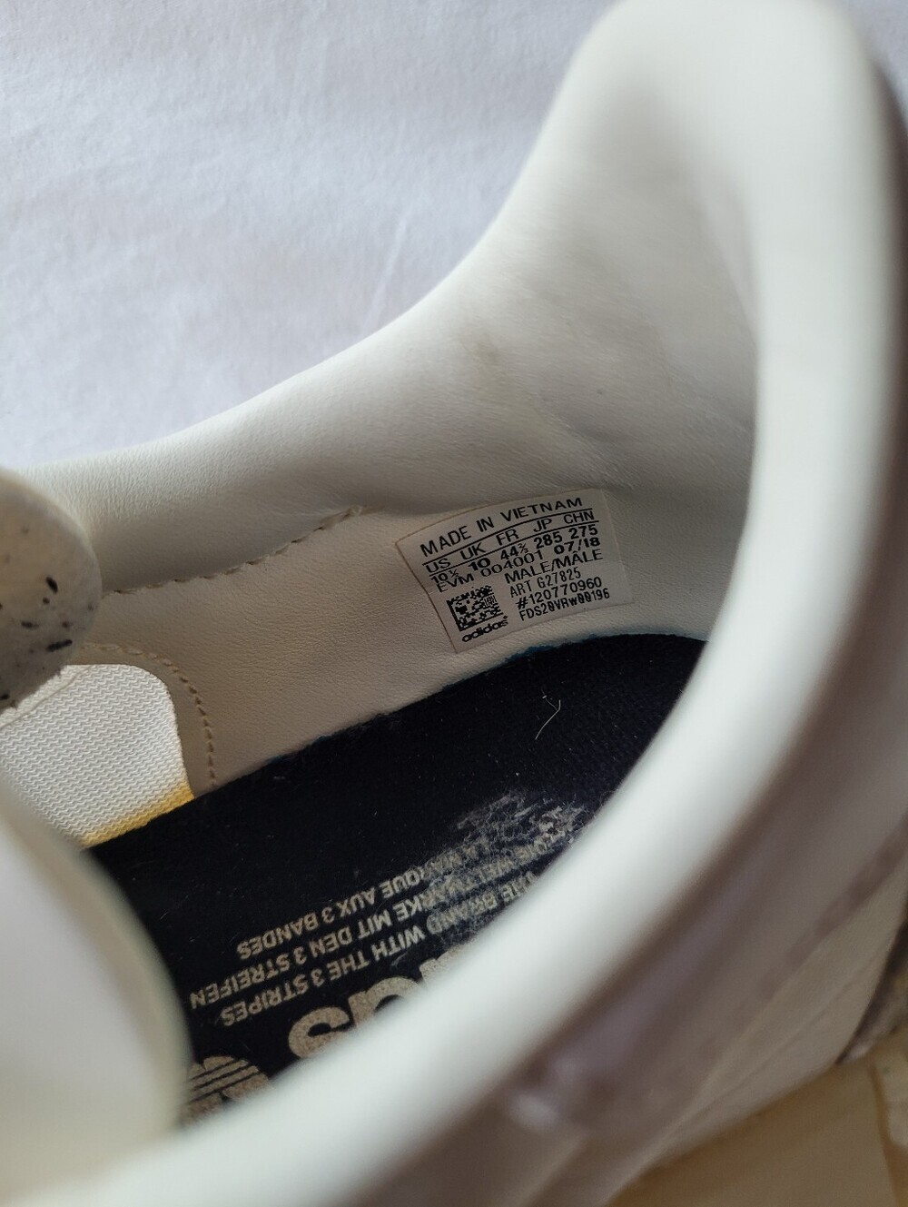 adidas Country Camanda Men Cream White Retro Track Sneakers Size 10.5 - Picture 3 of 9